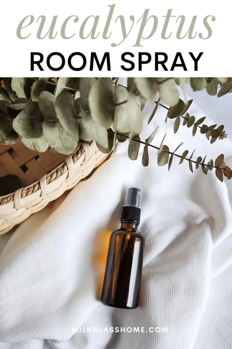 Essential Oils For Memory, Homemade Room Spray, Essential Oil Sprays, Diy Eucalyptus, Room Spray Recipe, Apothecary Herbs, Diy Room Spray, Low Waste Living, Mint Rooms