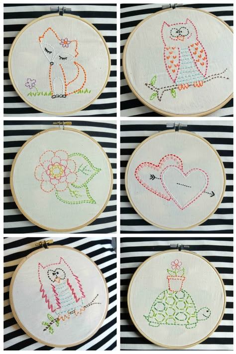 Embroidery for Kids kits Embroidery For Kids, Simple Embroidery Designs, Embroidery Patterns Free, Simple Embroidery, Embroidery For Beginners, Free Embroidery Designs, Hand Embroidery Patterns, Embroidery Techniques, Hand Embroidery Designs