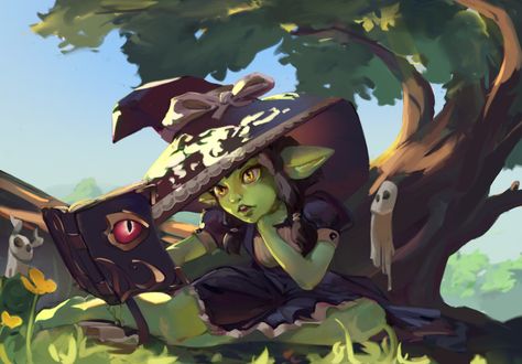 ArtStation - More Goblins! Goblin Witch, Goblin Witch Art, Goblin Wizard, Goblin Female Dnd, Dnd Goblin Wizard, Goblin Fantasy Art, D&d Goblin, Goblin Art, Wizard