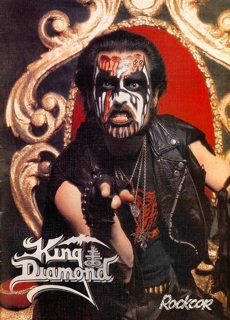 King Diamond Rockstar Makeup, Fate Wallpaper, Vic Rattlehead, Metal Music Bands, Rock People, Mercyful Fate, King Diamond, Heavy Metal Art, Diamond Wallpaper