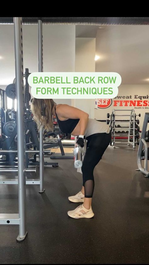 yvrtoywg on Instagram: Barbell Back Rows Form Technique 1. Too much bounce. You’re more than likely using too much weight. By creating the bounce, you’re using… Barbell Row Form, Back Rows, Barbell Row, Foxy Brown, Back Row, Back Day, Row Machine, Gym Workouts, Too Much