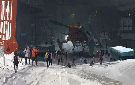 ArtStation - Zimno, Ismail Inceoglu Ismail Inceoglu, Sci Fi Tech, How To Make Animations, Alien Worlds, Sci Fi Art, Art Portfolio, Star Wars Art, Animation Film, 3d Animation