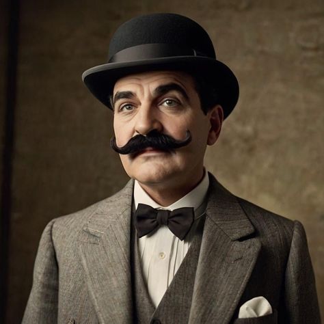 Hercule Poirot Hercule Poirot Kenneth Branagh, Agatha Christie Photo, Agatha Christie And Then There Were None, They Do It With Mirrors Agatha Christie, Famous Detectives, Agatha Christie's Poirot, Hercule Poirot, Trivia Quiz, Agatha Christie