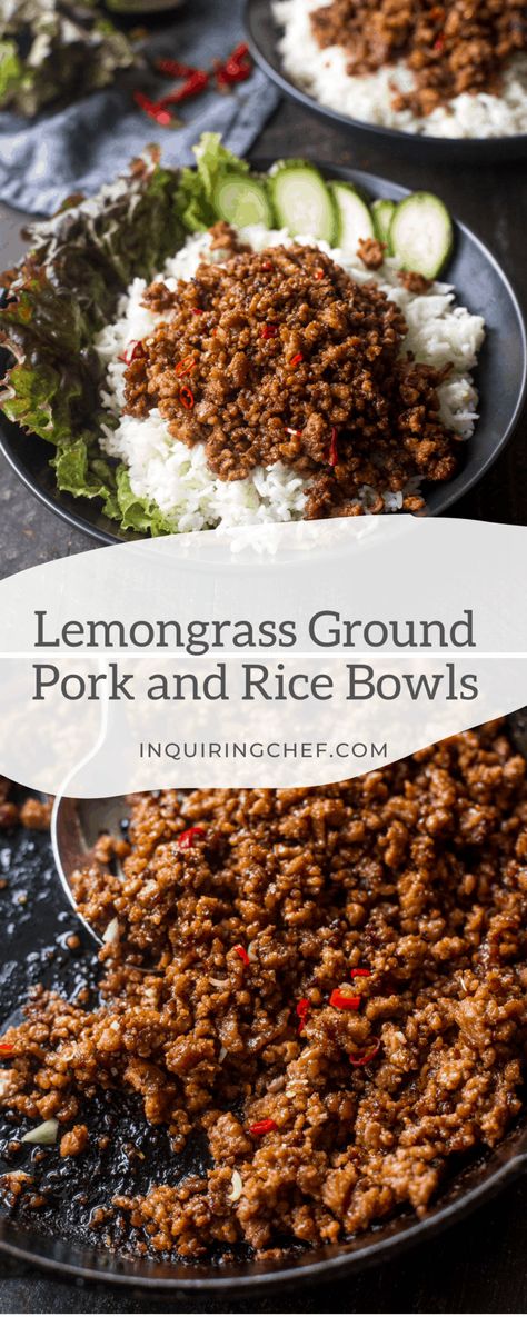 Lemon Grass Rice, Lemongrass Ground Beef, Pork Lemongrass Recipes, Lemon Grass Beef Recipes, Lemongrass Paste Uses, Recipes With Lemongrass Paste, Lemon Grass Paste Recipe, Lemon Grass Beef, Lemon Grass Recipes