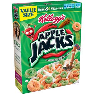 Kellogg's Apple Jacks. My favorite cereal! Apple Jacks Cereal, American Cereal, Single Serve Breakfast, Cereal Kelloggs, Low Fat Breakfast, Apple Jacks, Kids Cereal, Apples And Cinnamon, Homemade Trail Mix