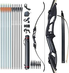 D&Q Bow and Arrow for Adults Takedown Recurve Bows Hunting Bow Archery Set Adult Longbows Kit 56" 30-50lb Right Hand Bow Aluminum Alloy Riser for Beginner and Professional Hunting Shooting Recurve Bow Hunting, Bow Archery, Hunting Bow, Arrow Quiver, Bow And Arrow Set, Recurve Bows, Bow Sights, Archery Set, Archery Bows