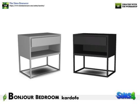 Sims 4 Cc Bed Side Table, Sims 4 Bedside Table, Sims 4 Cc End Table, Sims 4 Nightstand, Sims 4 Nightstand Cc, Sims 4 Cc Side Table, Sims 4 Side Table, Sims 4 Beds, Bedside Table Metal