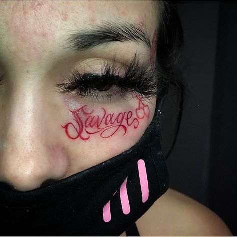 Small Face Tattoos, Face Tats, Face Tattoos For Women, Gangsta Tattoos, Tattoo Lettering Styles, Cute Hand Tattoos, Forarm Tattoos, Facial Tattoos, Intricate Tattoo