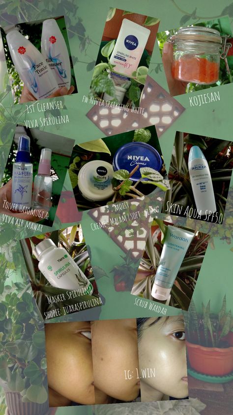 Selain mencerahkan, #skincare routine aku itu works buat #bruntusan juga terutama masker spirulinanya✨ Tokonya di shopee juaraspirulina guys! Skincare Mencerahkan Wajah, Skincare Mencerahkan, Skincare List, Pict Random, Dry Skin Care Routine, Selfcare Skincare, Skincare Products Photography, Oily Skin Care Routine, Skin Care Routine Order