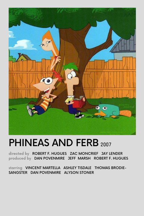 minimalist poster polaroid serie disney channel Phineas And Ferb Aesthetic, Phineas And Ferb Poster, Phineas Y Ferb, Ashley Tisdale, Phineas And Ferb, Thomas Brodie, Thomas Brodie Sangster, All Poster, Disney Channel