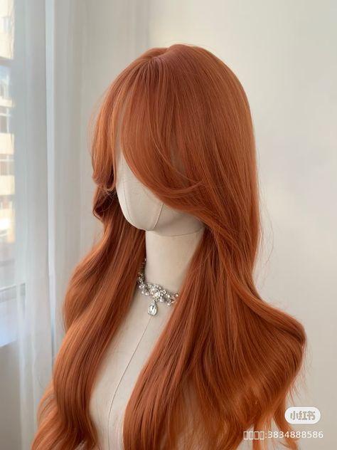 Cool Tone Orange Hair, Rosette Orange Hair, Tone Orange Hair, Orange Hair Color, Hair Color Orange, Strawberry Blonde Hair Color, Hair Inspiration Long, Layered Haircuts For Medium Hair, Ginger Hair Color