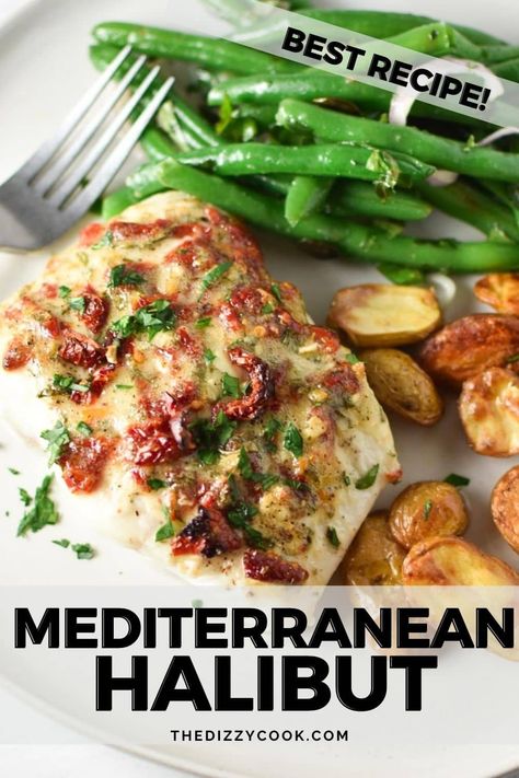 Mediterranean Halibut, Best Halibut Recipes, Halibut Recipes Healthy, Halibut Recipes Baked, Baked Halibut, Halibut Recipe, Seafood Delight, Migraine Diet, Sea Foods