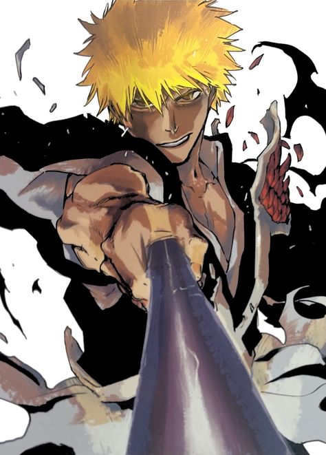 Whyt Manga, Ichigo Hollow Mask, Bleach Ichigo Bankai, Ichigo Bankai, Ichigo Kurosaki Wallpaper, Ichigo Manga, Bleach Pictures, Tite Kubo, Bleach Anime Ichigo