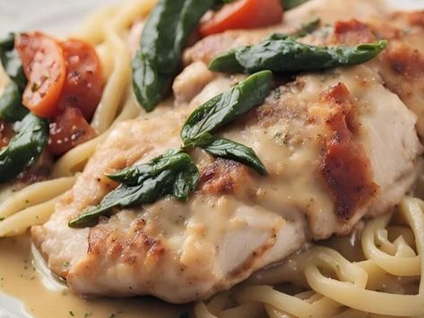 Divine Chicken Saltimbocca: A Classic Italian Delight - NewsBreak Pounded Chicken, Chicken Saltimbocca Recipe, Creamy Corn Bread, Pizza Pasta Bake, Beef Back Ribs, Chicken Saltimbocca, Classic Italian Dishes, Grilled Beef, Brussels Sprouts Recipe