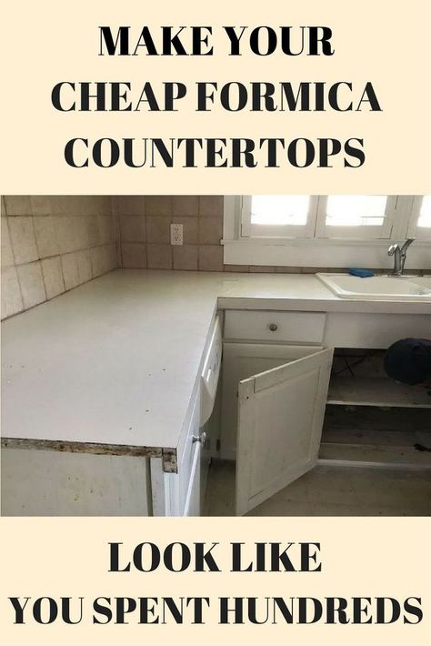 Laminate Furniture Makeover, Countertop Decor Ideas, Countertop Redo, Cheap Kitchen Makeover, Diy Kitchen Makeover Ideas, Countertop Makeover, Countertops Ideas, Kitchen Remodel Countertops, Cheap Countertops