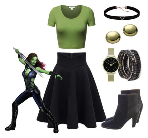 "Gamora" by aimee716 ❤ liked on Polyvore featuring Chan Luu, Olivia Burton, Astrid & Miyu, Lord & Taylor, marvel, disneybounding, Gamora and GaurdiansoftheGalaxy Guardians Of The Galaxy Inspired Outfits, Gamora Outfit, Mnsshp 2023, Nebula Disneybound, Gamora Disneybound, Avengers Disneybound, Guardians Of The Galaxy Disneybound, Pearls Outfits, Marvel Disneybound