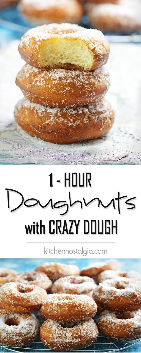 Crazy Dough, Crazy Bread, Kitchen Nostalgia, Doughnut Recipes, Baked Food, Simple Desserts, Homemade Doughnuts, Doughnut Recipe, Gluten Free Recipes Easy