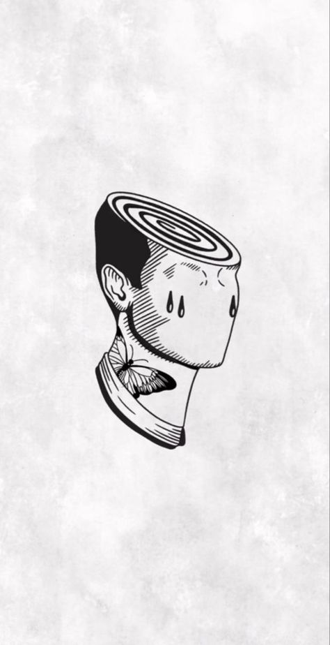 Lost Mind Tattoo, The Overthinker Tattoo, Overthinking Tattoo Ideas For Men, Stop Overthinking Tattoo, Fancy Tattoo For Man, Overthinker Tattoo Ideas, Tattoos For Overthinkers, Over Thinking Tattoo, Overthinking Tattoos