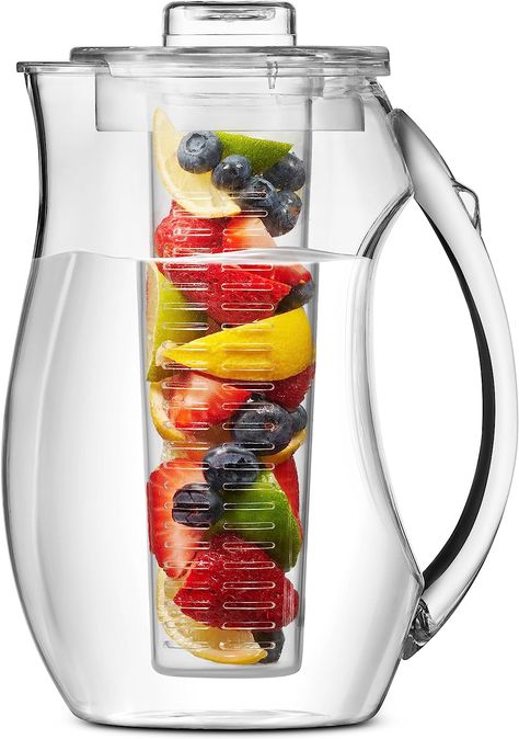 Healthy Iced Tea, Serving Pitchers & Carafes, How To Make Margaritas, Juice Pitcher, Fruit Infused Water Bottle, Fruit Infused Water, Fruit Water, Herbal Infusion, Water Pitcher