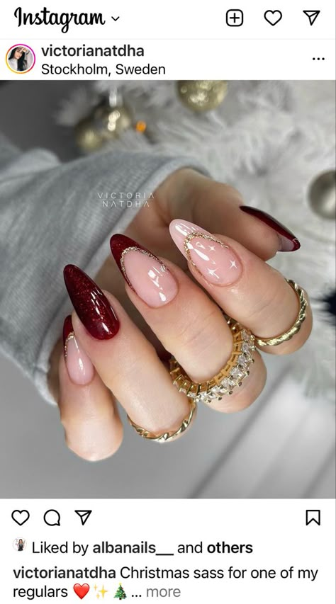 Maroon Nails, Classy Nail Designs, Her Nails, Classy Acrylic Nails, Pretty Gel Nails, Acrylic Nails Coffin Short, Xmas Nails, Fire Nails, Classy Nails