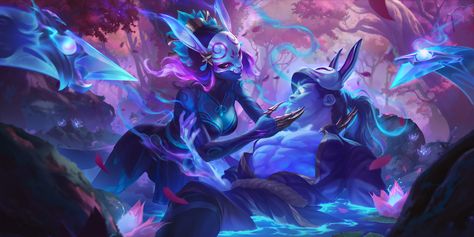 ArtStation - Explore Spirit Blossom Evelynn, Lol Splash Art, Evelynn League Of Legends, Spirit Blossom, League Art, Girl Draw, League Of Legends Game, Paint Drawing, League Of Legends Characters