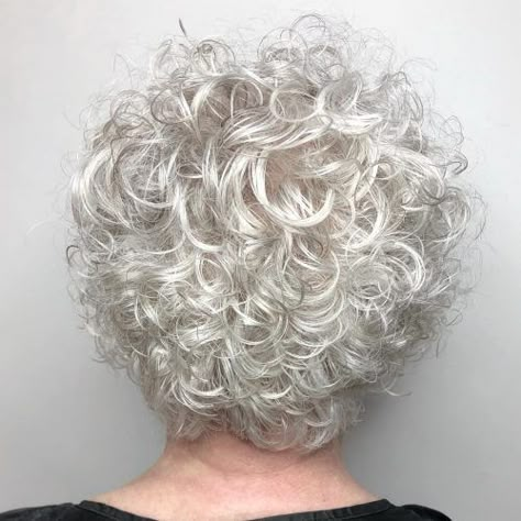 22 Perms for Short Hair That are Super Cute Loose Perm Short Hair, Short Curly Bob Haircut, Curly Perm, Short Permed Hair, Short Curly Hairstyles For Women, Grey Curly Hair, Curly Hair Photos, Short Curly Haircuts, Short Grey Hair