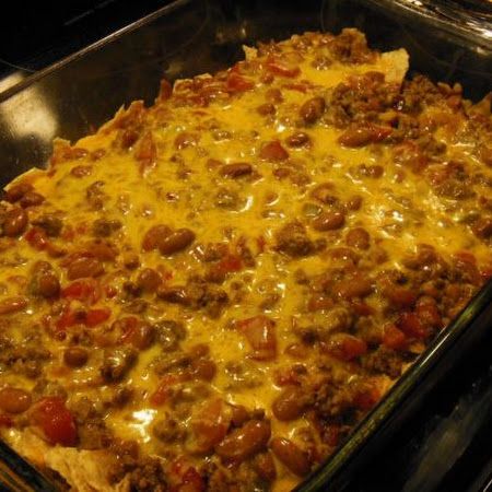 Easy Mexican Casserole Ranch Style Beans, Easy Taco Casserole, Easy Mexican Casserole, Mexican Casserole Recipe, Mexican Casserole, Taco Casserole, Easy Taco, Easy Mexican, Cream Of Chicken Soup