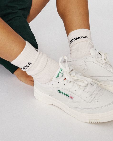 Reebok & Adanola Socks Adanola Socks, Bold Logo, Pinterest Outfits, White Shoes, Trainers Women, Cute Casual Outfits, Aesthetic Fashion, Mens Socks, Fitness Inspo