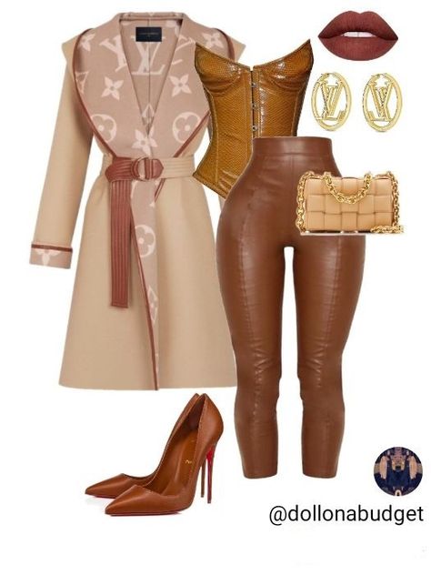 Corset Leather Pants Outfit, Corset And Leather Pants Outfit, Leather Pants Outfit Going Out Classy, Mad Outfits, Urban Plus Size Fashion, Louis Vuitton Outfits Women, Louis Vuitton Outfits, Chloe 2024, Fall Fashion Sweaters