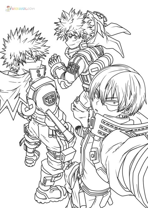 My Hero Academia Coloring Pages | 90 Pictures Free Printable Colouring Pages Anime, My Hero Academia Coloring Pages, Printable Anime Coloring Pages, Anime Coloring Pages, Manga Coloring Book, Coloring Worksheets, Anime Lineart, Anime Crafts, Cool Coloring Pages