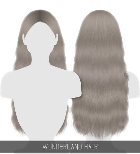 WONDERLAND HAIR Sims Cc Hair, Sims 4 Female Hair, Sims 4 Black Hair, Sims 4 Alpha, Sims 4 Cc Hair, Pelo Sims, Sims 4 Game Mods, Sims 4 Cc Makeup, Play Sims