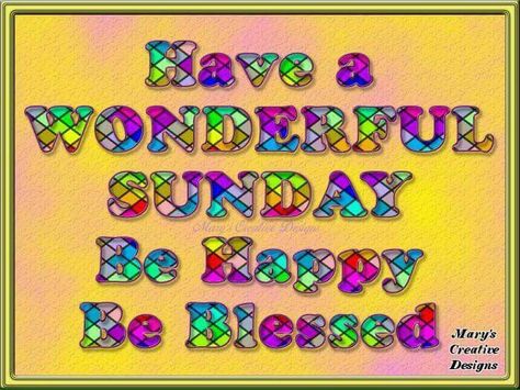 Have A Wonderful Sunday, Sunday Blessings, Morning Sunday, Be Blessed, School Gifts, Happy Sunday, Sunday School, Be Happy, Creative Design