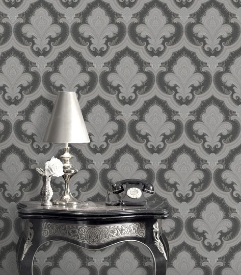 Black And Silver Wallpaper New Rasch Sassari Damask Black Silver Of Black And Silver Wallpaper Black And Silver Wallpaper New Rasch Sassari Damask Black Silver Of Black And Silver Wallpaper Check more at https://allwoodships.com/black-and-silver-wallpaper-new-rasch-sassari-damask-black-silver-of-black-and-silver-wallpaper/ Black Damask Wallpaper, Black And Silver Wallpaper, Hanging Wallpaper, 1 Wallpaper, Silver Wallpaper, Style Wallpaper, Battlefield 1, How To Hang Wallpaper, 1% Wallpaper