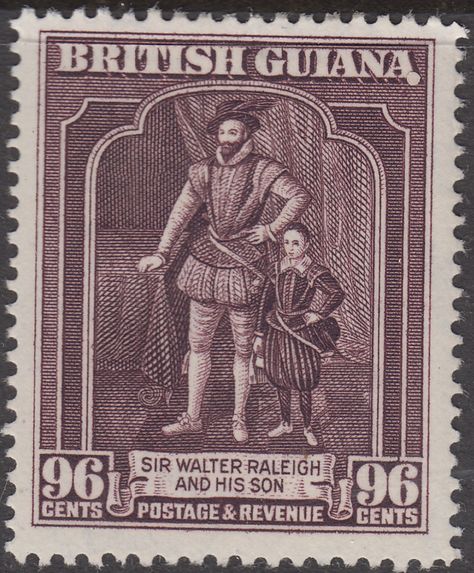 British Guiana Bob Marley Videos, Victoria Falls Africa, Walter Raleigh, Bosphorus Bridge, British Guiana, King George Vi, Stamp Catalogue, Jack Johnson, National Portrait Gallery