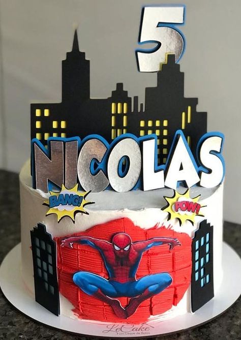 cakes Archives - Page 11 of 72 - Fabmood | Wedding Colors, Wedding Themes, Wedding color palettes White Spiderman Cake, Spiderman Birthday Cake, Waffle Cake, Spiderman Theme, White Frosting, Spiderman Cake, Birthday Cakes For Men, Easy Cake Decorating, Spiderman Birthday