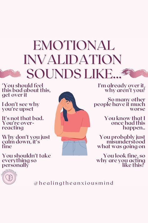 Psychological Invalidation, Emotional Invalidation, Egypt Pyramids, Healthy Coping Skills, Healthy Relationship, Mental And Emotional Health, Coping Skills, Emotional Health, Parenting Tips