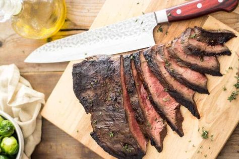 Beef Heart Recipe, Flat Iron Steak Recipes, Steak Marinade For Grilling, Steak Marinades, Offal Recipes, Beef Heart, Grilling The Perfect Steak, Bbq Steak, Grilled Meat Recipes