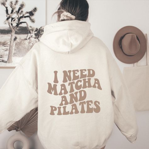 Matcha Hoodie, Pilates Hoodie, Matcha Sweatshirt, Pilates Shirt, Matcha Gift, Pilates Gift, Pilates Shirt, Matcha Retro Hoodie Gym Merchandise Ideas, Pilates Merchandise, Pilates Shirt, Pilates Gifts, Pilates Socks, Merch Ideas, Tshirt Design Inspiration, Sound Mind, Pilates Studio