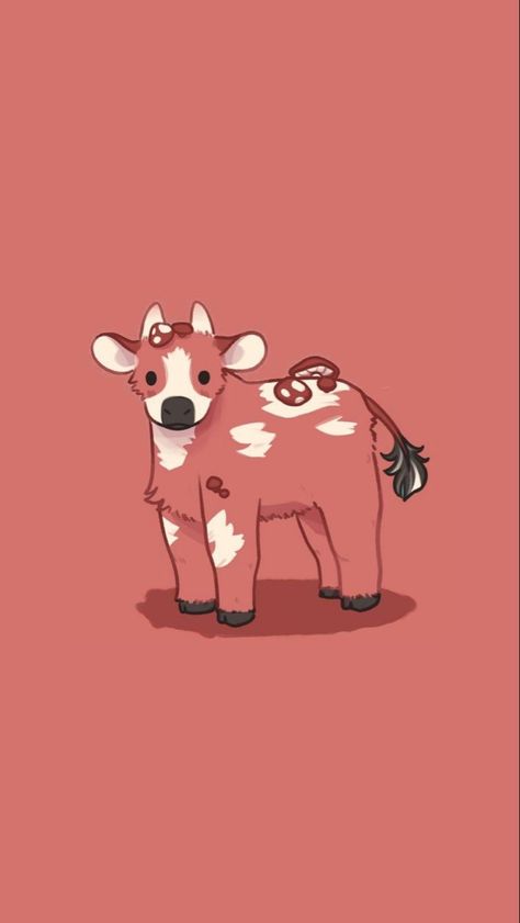 Mushroom Cow Wallpaper, Cow Aesthetic Drawing, Cute Cow Background, Cute Cow Art, Cute Iphone Wallpaper Tumblr, Cow Wallpaper, Cow Drawing, Phone Wallpaper Boho, Cow Pictures