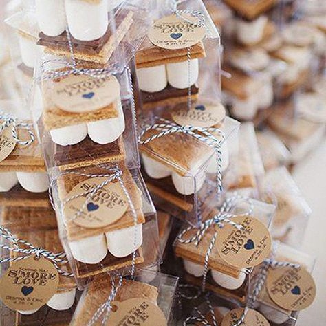 Smores Wedding Favors, Country Wedding Favors, Creative Wedding Favors, Inexpensive Wedding Favors, Wedding Favors And Gifts, Cheap Favors, Elegant Wedding Favors, Outdoor Fall Wedding, Best Wedding Favors