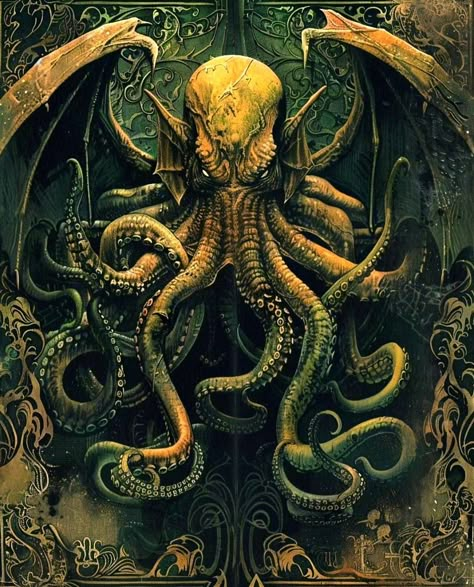 Ocean Creatures Art, Cthulhu Fhtagn, Kraken Art, Lovecraft Art, Cthulhu Art, Lovecraft Cthulhu, Lovecraftian Horror, Dark Fantasy Artwork, Dark Souls Art