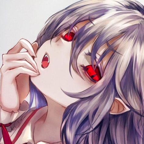 Yandere Girl Icon, Yandere Fanart, Vampire Eyes, Remilia Scarlet, Vampire Girl, Futurisme Retro, Poses References, Anime Profile, Cool Anime Pictures