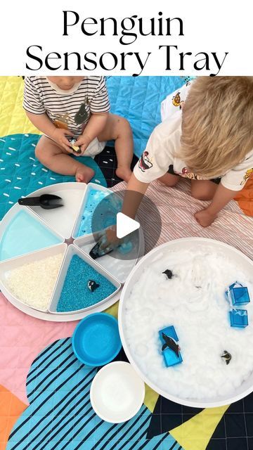 Anthea | Early Learning Play on Instagram: "•PENGUIN SENSORY TRAY•

🐧 🧊 ❄️ 🐧 🧊 ❄️ 🐧 🧊 ❄️ 

Last week we visited the Aquarium on a rainy day in Melbourne. Since then, Mr3 has been asking for a penguin experience. 

Using our sensory tray from @inspiremyplay we created a penguin small world sensory experience. 

Please comment ‘🐧’ if you want me to direct message you the sensory bases we used to create this experience. 

💡 Don’t forget to lay down your @rudienudie_designs waterproof mat allowing clean up to be super quick and easy. 
❤️ Use code EARLYLEARNING10 at checkout for 10% off, Link in BIO 

👀 watch till the end to see Mr8months be a little cheeky by trying to eat the penguins 😆 
•
•
•
#sensory
#sensoryplay
#sensoryideas
#sensoryactivites
#sensoryactivity
#preschool 
#presch Sensory Tray, Sensory Play Ideas, The Penguins, Playroom Organization, Messy Play, The Aquarium, Sensory Experience, On A Rainy Day, Play Ideas