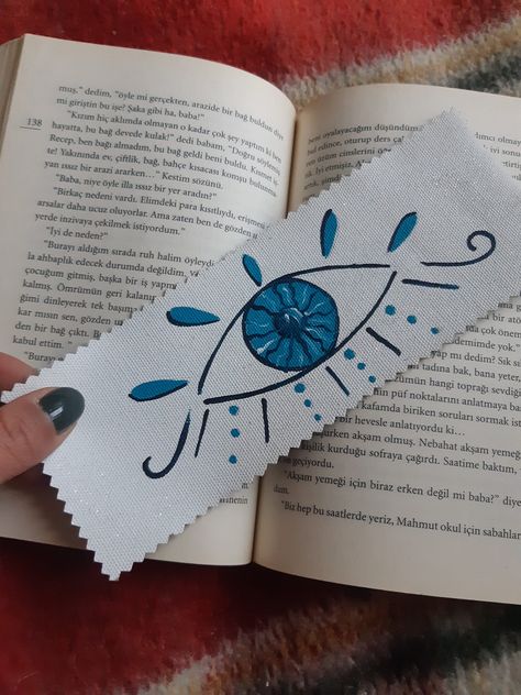 Blue eye bookmark, Painted canvas bookmark, Evil eye bookmark, Hand-painted bookmark, Original painting, Art Bookmark, Bookworm gifts Bookworm Gifts, Nice Comments, Evil Eyes, Great Teacher Gifts, Gifts For Bookworms, Painted Books, Painted Canvas, Blue Eye, Book Accessories