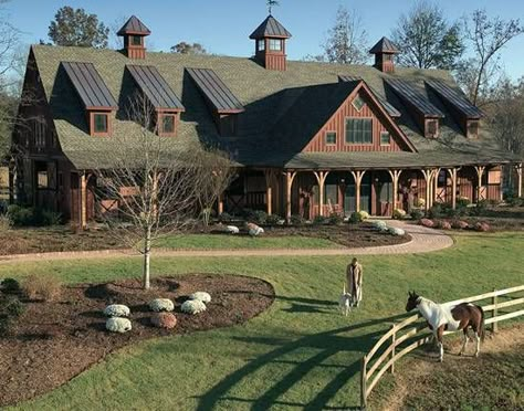 Horse Riding Arena, Creek Design, Dream Horse Barns, Casa Country, Dream Barn, Mill Creek, Horse Ranch, Barn Style House, Ranch Life