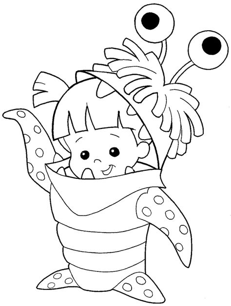 Scary Monster Drawings Easy, Mike Wazowski And Sully Drawing, Monsters Inc Doodles, Monster Inc Coloring Pages, Monster Ink Drawing, Monster Inc Craft, Monsters Ink Drawing, Monsters Inc Drawing Easy, Boo Monsters Inc Drawing