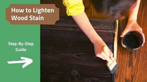 There are several ways you can lighten stained wood, using chemical, mechanical, and surface coating methods. It's a technique that has gained favor in recent How To Lighten Dark Stained Wood, Lighten Wood Stain, Lighten Stained Wood, Stained Wood Beams, Stained Wood Trim, Staining Wood Floors, Wood Crafting, Wood Steps, Exterior Stain