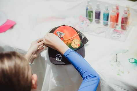 The new party trend is kids’ entertainment with fun activities, and the best part is they bring a goodie home with them! Check out our customizable hat, patch, and tie-dye station for a memorable event. 🎉🎨 #KidsParty #PartyTrends #CreativeActivities #GoodieBags #TieDyeStation #CustomHats #CustomPatches #PartyFun #EventPlanning #KidsEntertainment #partyideas #centralflorida #southflorida #partiesofsouthflorida #partiesforkids Party Trends, Custom Patches, Kids Entertainment, Creative Activities, Goodie Bags, Custom Hats, Hat Designs, Best Part Of Me, Fun Activities