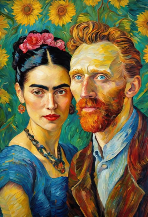 Expressive, Vibrant, Masterful Check more: https://paintlyx.com/expressive-vibrant-masterful/ Painting Portfolio Ideas, Van Gogh Pop Art, Moebius Artist, Van Gogh Coloring, Van Gogh Portrait, Van Gogh Drawings, Frida Paintings, Frida Kahlo Paintings, Kahlo Paintings