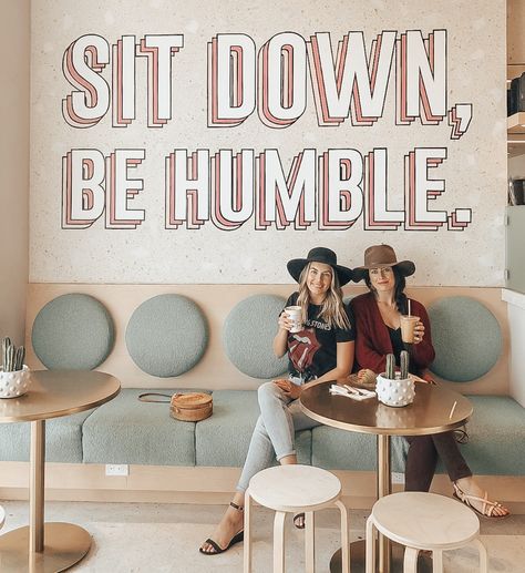 The Girl's Guide To Los Angeles - the best tips, how to see a celebrity, where the cutest Instagram walls are and where to eat! | The Blush Home Coffee Shop Concept, Bubble Tea Shop, Instagram Wall, Cafe Wall Art, Coffee Shop Interior Design, Coffee Shops Interior, Concept Ideas, Bakery Design, Cafe Wall